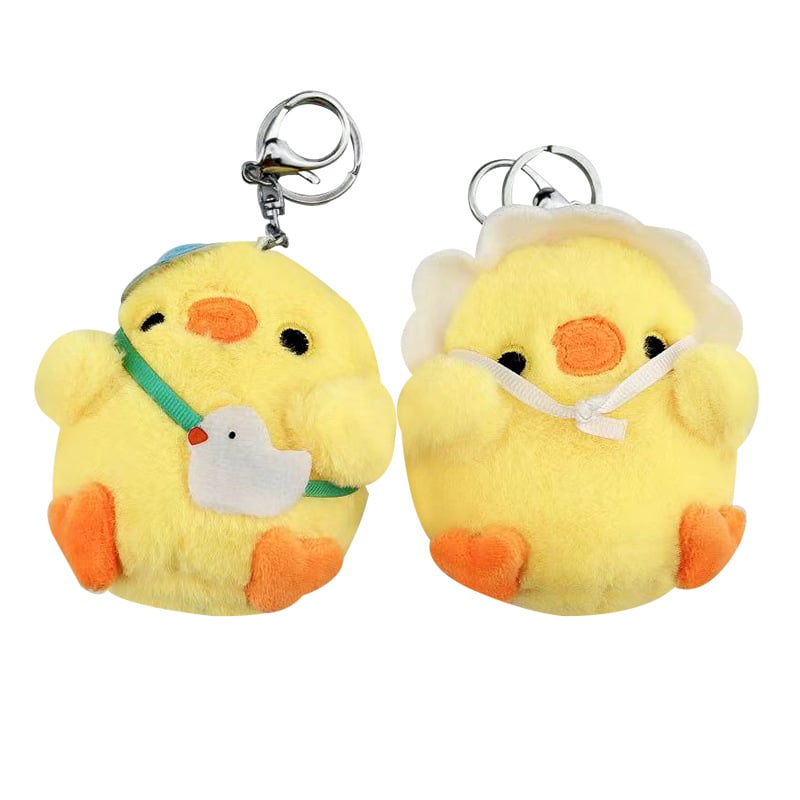 Cute chicken plush bag hanging bag hanging decoration plush pendant doll birthday gift plush doll wholesale