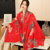 National Style Elegant Cashmere Scarf Double-sided Dual-use Jacquard Shawl