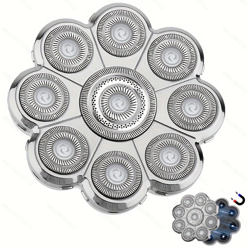 Cross-border electric shaver rotary washing shaving multi-head accessories floating IPX-grade bald razor