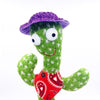 Dancing cactus sand sculpture, twisting electric plush toy, learning to speak, sing and glow