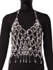 Transparent tassel body chain
