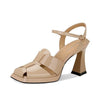 Sandals, cage shoes, Roman single shoes, hollowed-out fashionable stilettos