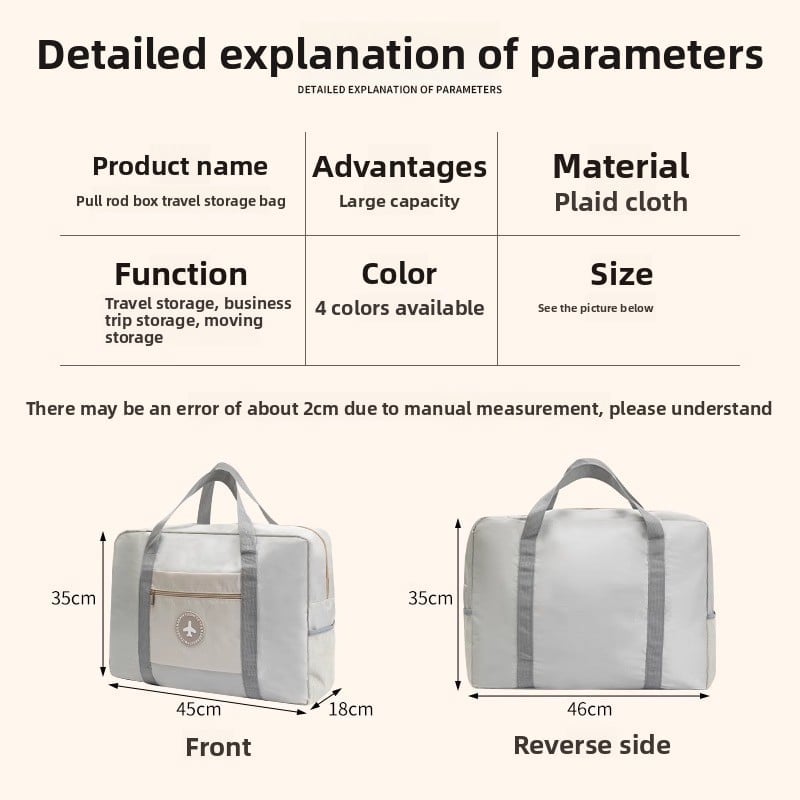 Large-capacity portable short-distance boarding travel bag