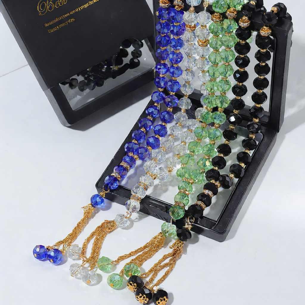33 crystal beaded beads