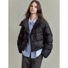 Coffee Color Cotton-padded Clothes Short Cotton Coat