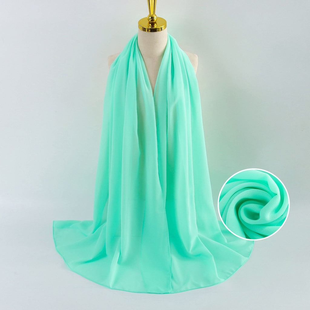 Elegant Pearl Chiffon Scarf for Women