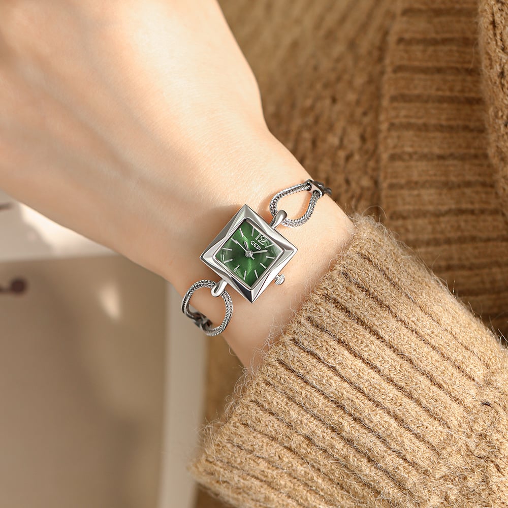 gedi vintage small sugar Cube Ladies' simple and elegant bracelet watch