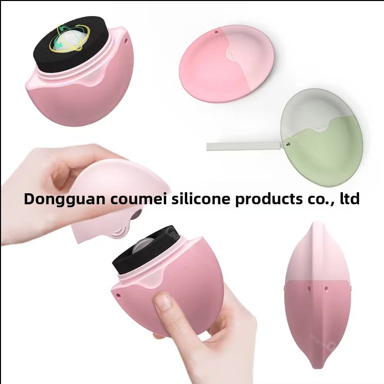 Detachable ball bearing silicone face cream applicator