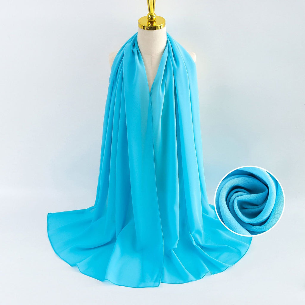 Elegant Pearl Chiffon Scarf for Women