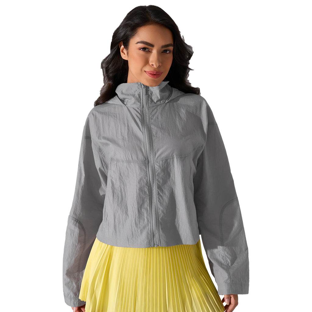 Lightweight Quick-drying Breathable Women's Hooded Long Sleeve Coat