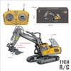 children's remote control excavator engineering vehicle alloy digging dump truck bulldozer toys