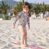 Leopard Print Long Sleeve Parent-child Swimwear