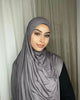 Solid-color lustrous cotton scarf for women