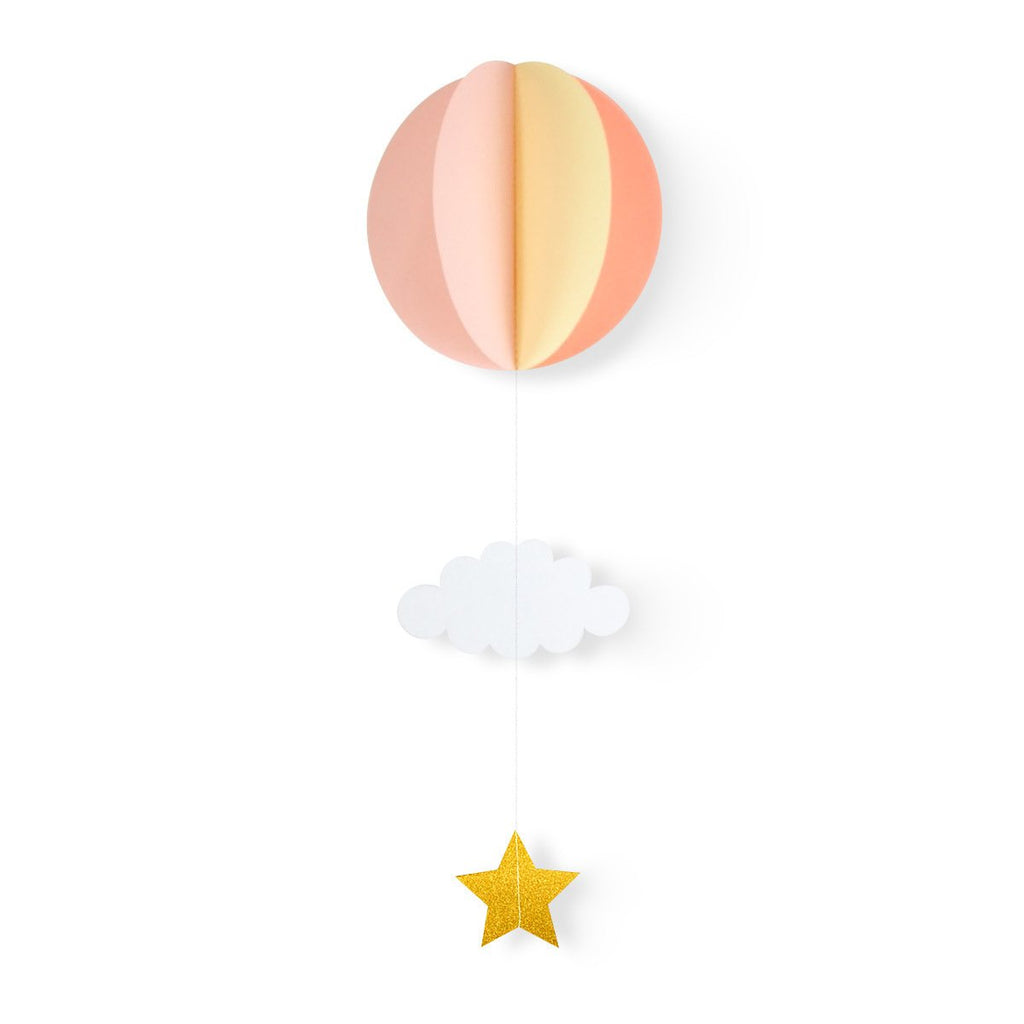 Wedding holiday birthday party decoration supplies three-dimensional hanging ornaments love hot air balloon cloud window pendant