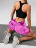 Women's Tie Dye High Waist V-Back Scrunch Yoga Shorts, Seamless Sport Athletic Shorts With Stretch Fabric, Fitness Workout Bottoms