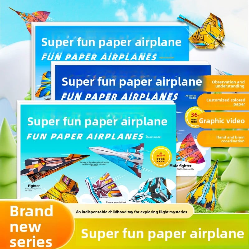 Children's Educational Origami Paper Plane DIY Craft Toys