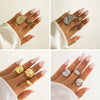 Joint ring with exaggerated opening set ring