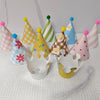 Children's birthday party polka dot pompom party hat crown hat set baby one year old full moon photo props