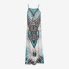 Women's Long Sleeve V-Neck Print Loose Two-Piece Dress Casual Elegant Spring&Autumn Outfit