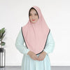 Contrasting color patchwork headscarf