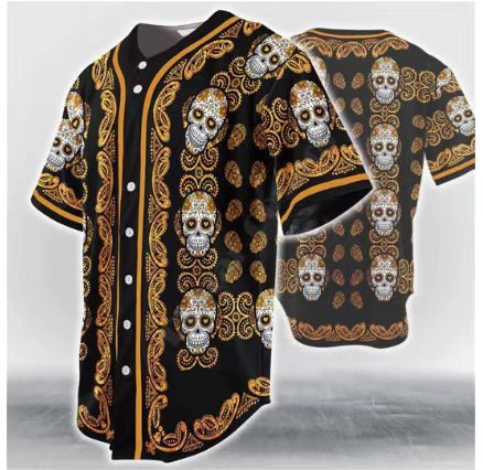 Printed Cardigan Button Short-sleeved T-shirt For Men And Women