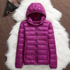Lightweight Down Jacket Women's Hooded Short Slim-fit Lightweight Jacket