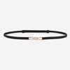 Women's Thin Genuine Leather Dress Simple Suit Coat Waist Belt