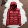 Lightweight Down Jacket Women's Hooded Short Slim-fit Lightweight Jacket