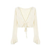 Lace-up Sun Protection Coat For Women Summer Sexy Slim-fit Crop-top