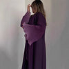 Pleated Long Shawl Women's Fashionable Elegant Gradient Cardigan