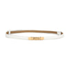 Women's Thin Genuine Leather Dress Simple Suit Coat Waist Belt