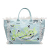 Letter Tassel Canvas Bag