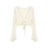 Lace-up Sun Protection Coat For Women Summer Sexy Slim-fit Crop-top