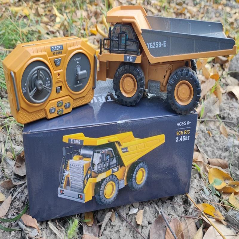 Remote control excavator alloy remote control car excavator engineering car toy charging  children's toy car wholesale