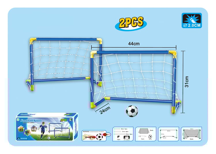 Kidsren's Plastic Football Goal Indoor and Outdoor Sports Toys Large Two-In-One Simple Portable Football Goal