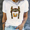 Fashion Personality Women's Oktoberfest Pattern T-shirt
