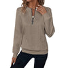 Short Women's Clothing With Zipper Sweater Long Sleeve