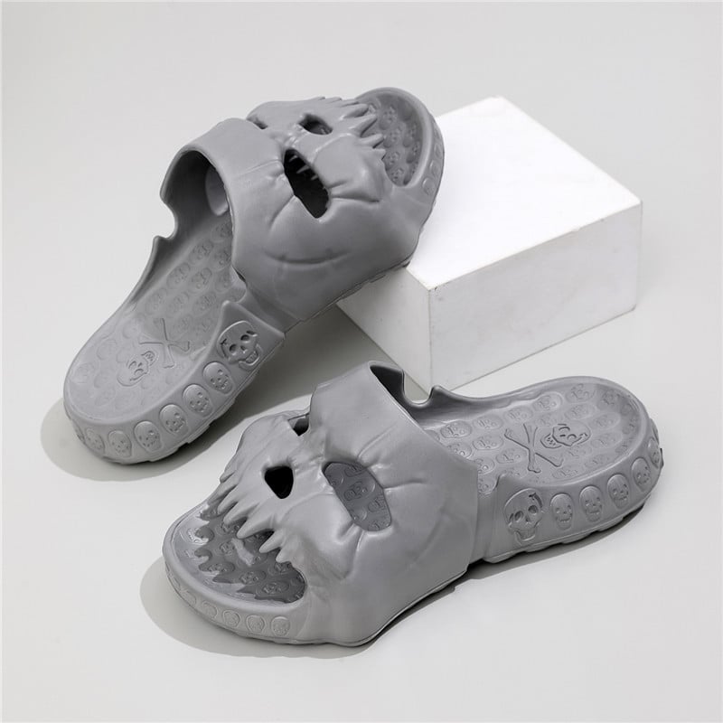 Summer Slip-on Slippers Women's EVA Indoor Bathroom Non-Slip Fish Mouth Coconut Home Thick Bottom Soft Household Men's Sandals