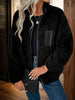 Women's Simple Fashion Zipper Drooping Shoulder Jacket