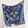 Fashion Gorgeous Printing Mesh Red Style Contrast Color Silky Scarf
