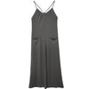 Ladies' Solid Color Chest Pleated Design Cross Suspender Sexy Jumpsuit