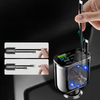 Folding double telescopic wire for cigarette lighter
