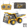 children's remote control excavator engineering vehicle alloy digging dump truck bulldozer toys