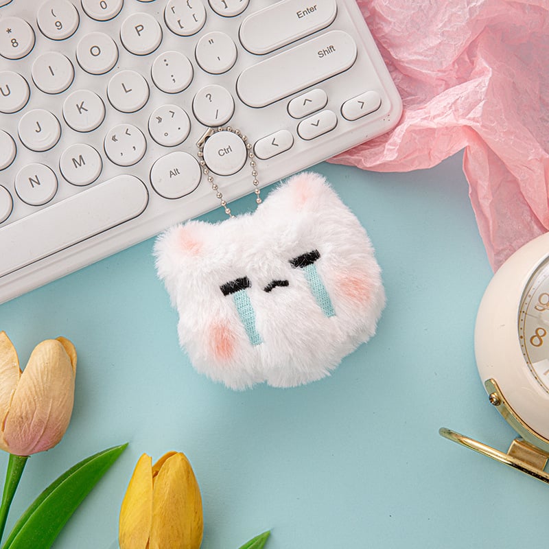 Rabbit plush doll toy bag pendant student schoolbag bag decorative hanging chain cute super cute keychain gift