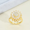 Light luxury rotatable sunflower necklace