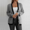 Idle Style Casual Knitted Long Sleeve Cardigan Coat