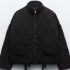 Large Pocket Lace-up Long Sleeve Cotton Coat Jacket Washed Cotton-padded Coat For Women
