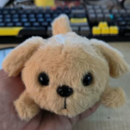 Little White Dog Plush Doll Squeaking Doll Children's Plush Toy Gift for Girlfriend