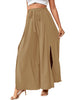 Simplicity Solid Color Skirts Khaki