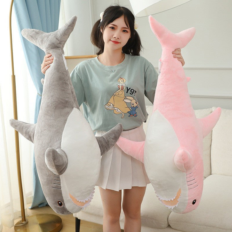 Shark Plush Pillow ? Cute Stuffed Toy Cushion for Kids